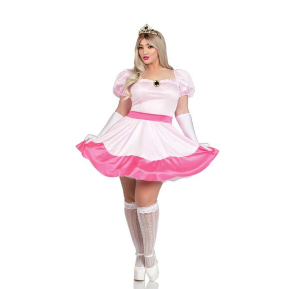 Plus Size Four Pieces Pink Princess Costume Set